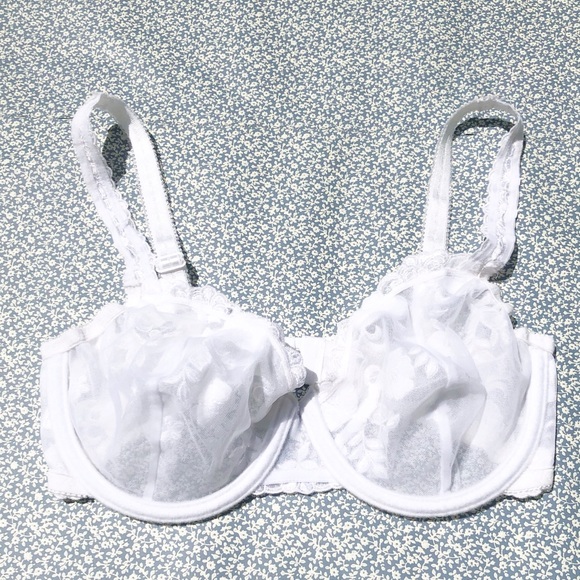 Felina Lingerie White Demi Lace Bra Style 5170 Size 34D - Picture 12 of 16